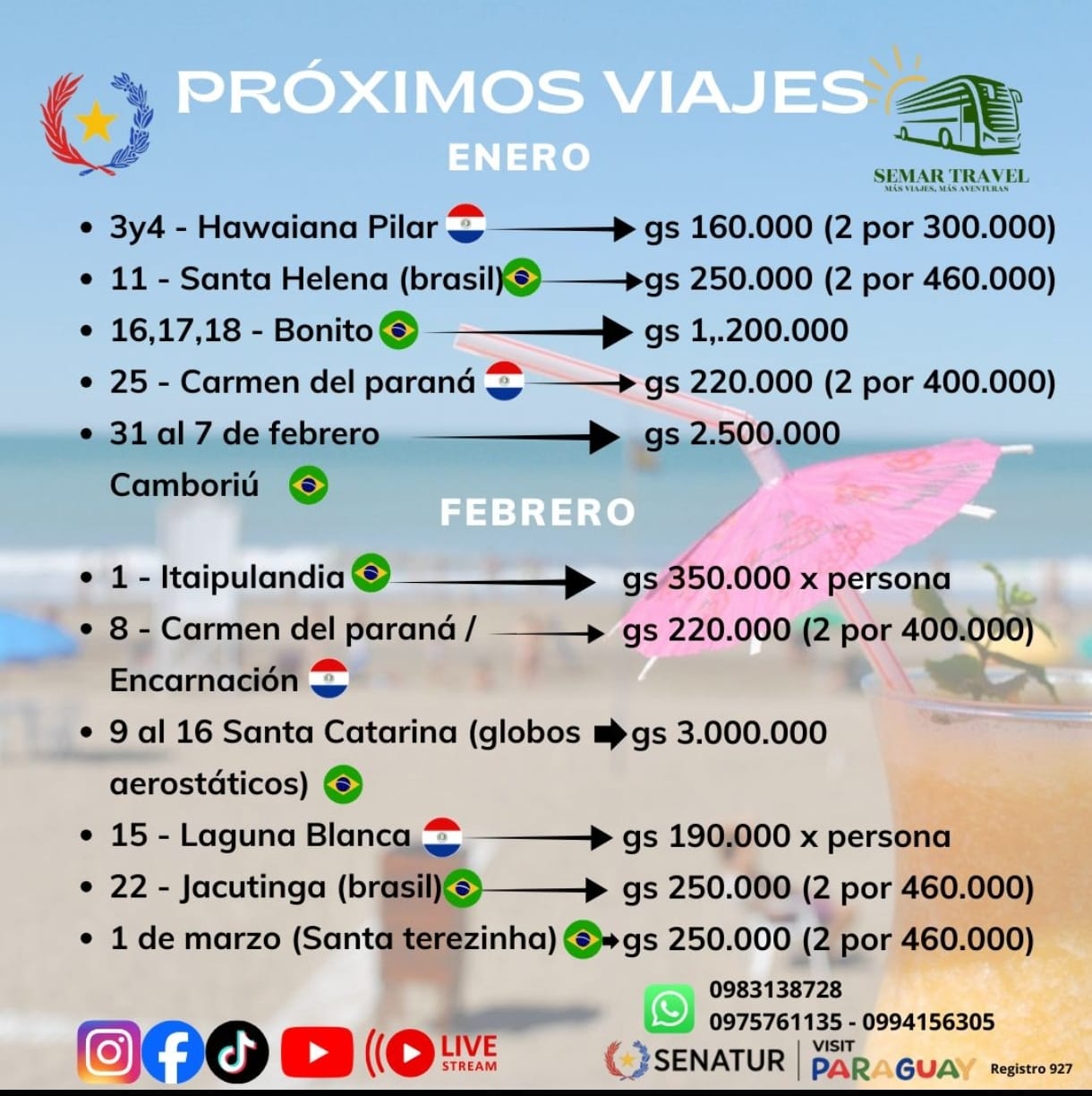 PAQUTES DE VIAJES